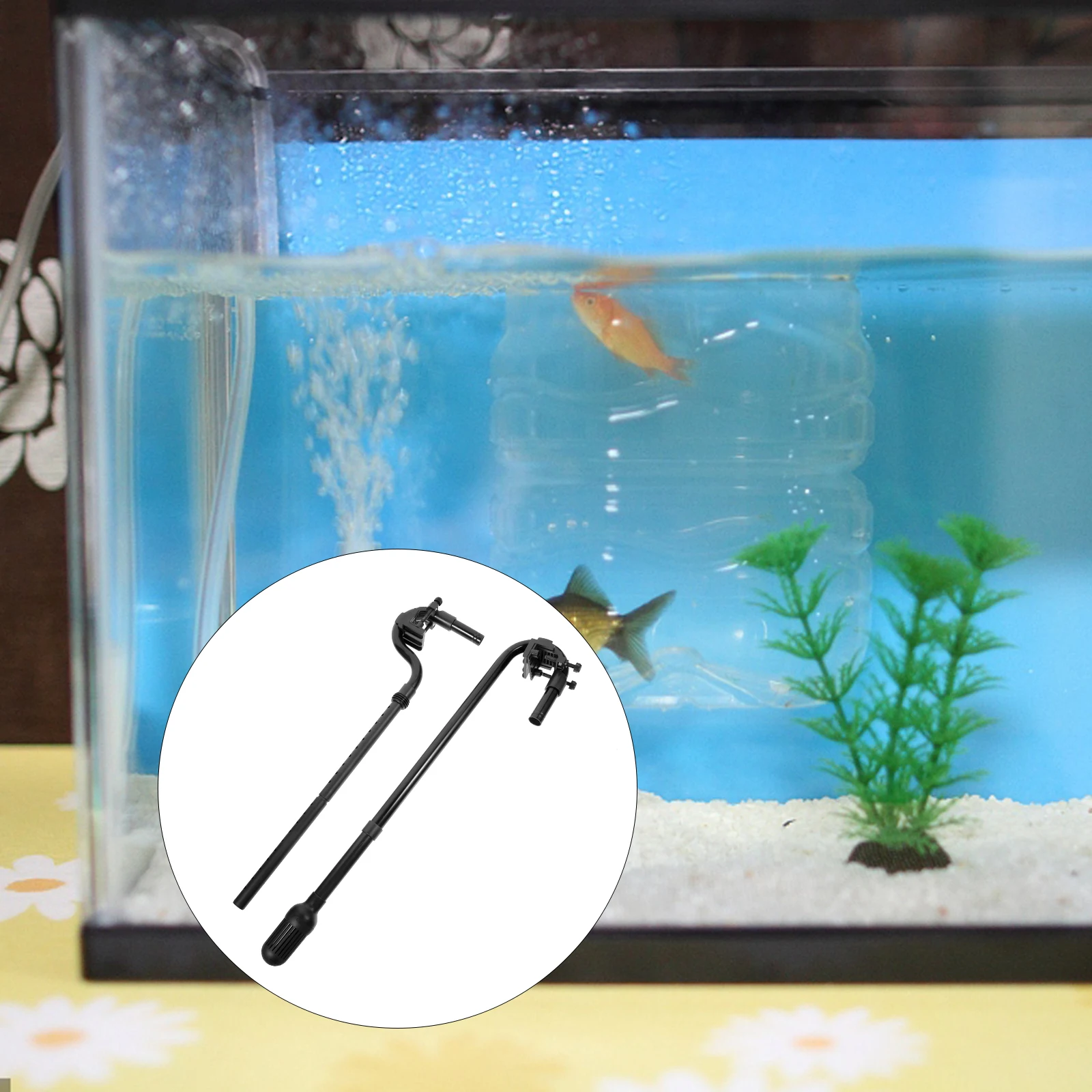 

1 set 1 Set Fish Tank Water Tube Replacement Plastic Inlet Outflow Tubing For Aquarium Filters Small Durable Smooth Edges