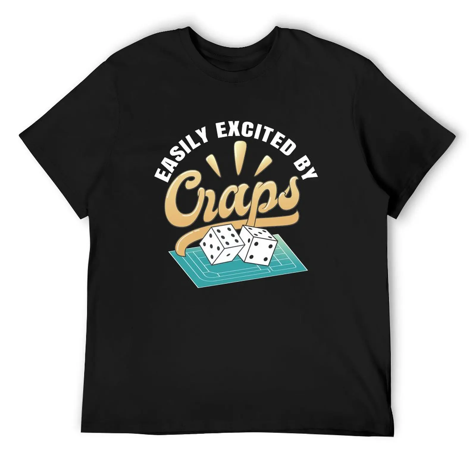 

Easily Distracted By Craps Classic T-Shirt oversizeds oversized mens white t shirts