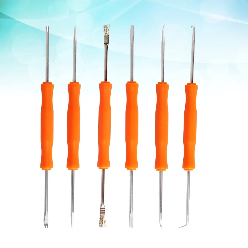 Outil auxiliaire de soudage de circuits imprimés 6 en 1, Kit de soudage de circuits imprimés pour réparation, nettoyage, crochet de coupe, grattage, 1 pièces