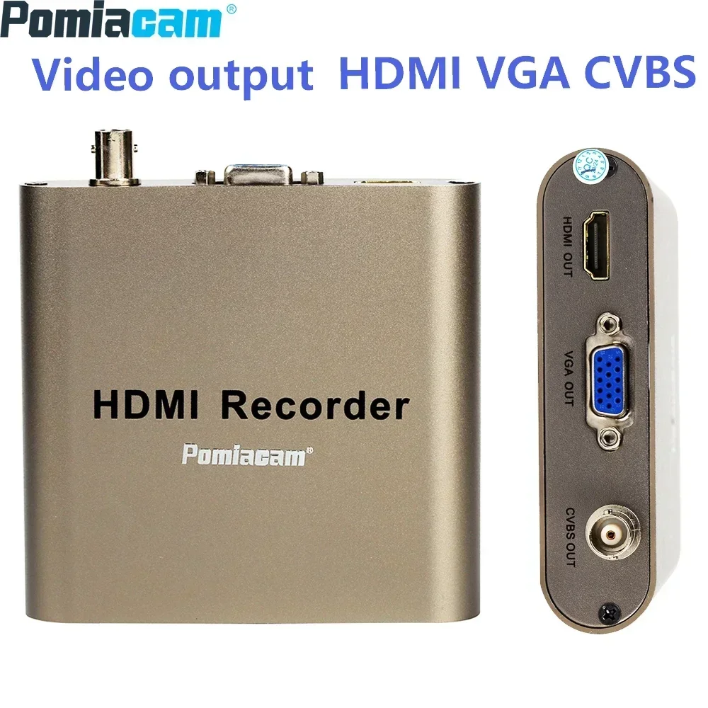 Multi Track HDMI Recorder HD 720P 1080P Video Capture Card HDMI VGA CVBS Video Output USB Recorder Box with Remote Control