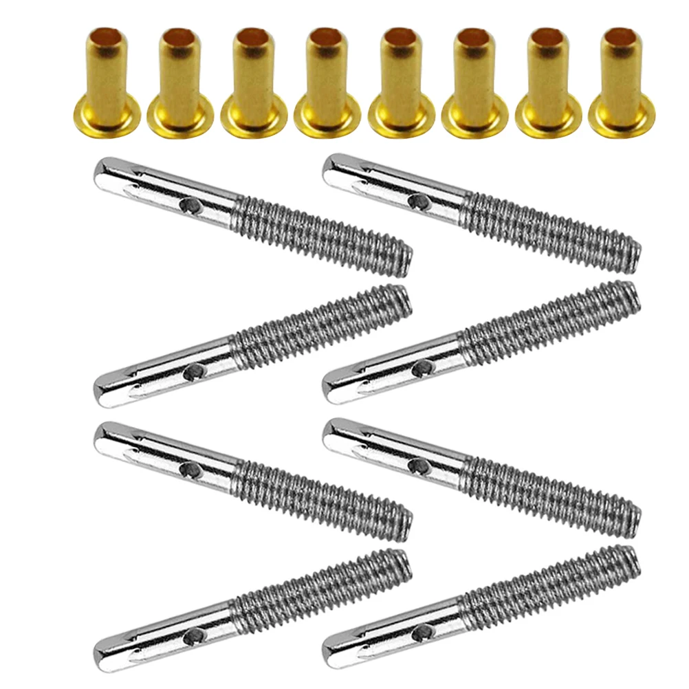 

8 set 8 Sets Pegs Parts Tuning Pins Screws String Instrument Piano Metal Piano Loose Tuning Pins Pegs Maintenance Accessories