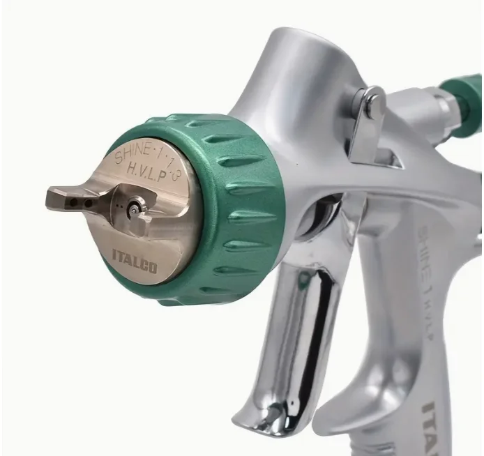 الولايات المتحدة الأمريكية العلامة التجارية الأصلية ITALCO SHINE 1 H.V.L.P مسدس رش الطلاء 1.3 طرف 600 مللي كوب 43 رطل لكل بوصة مربعة أقصى ضغط