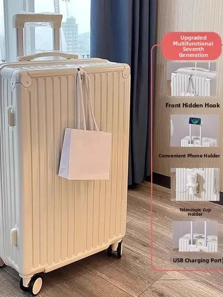 

Lage Carry-On Zipper Sle 20 Inch Travel Suitcase 24 Inch Student New ular Outing Women's Model Password Lo