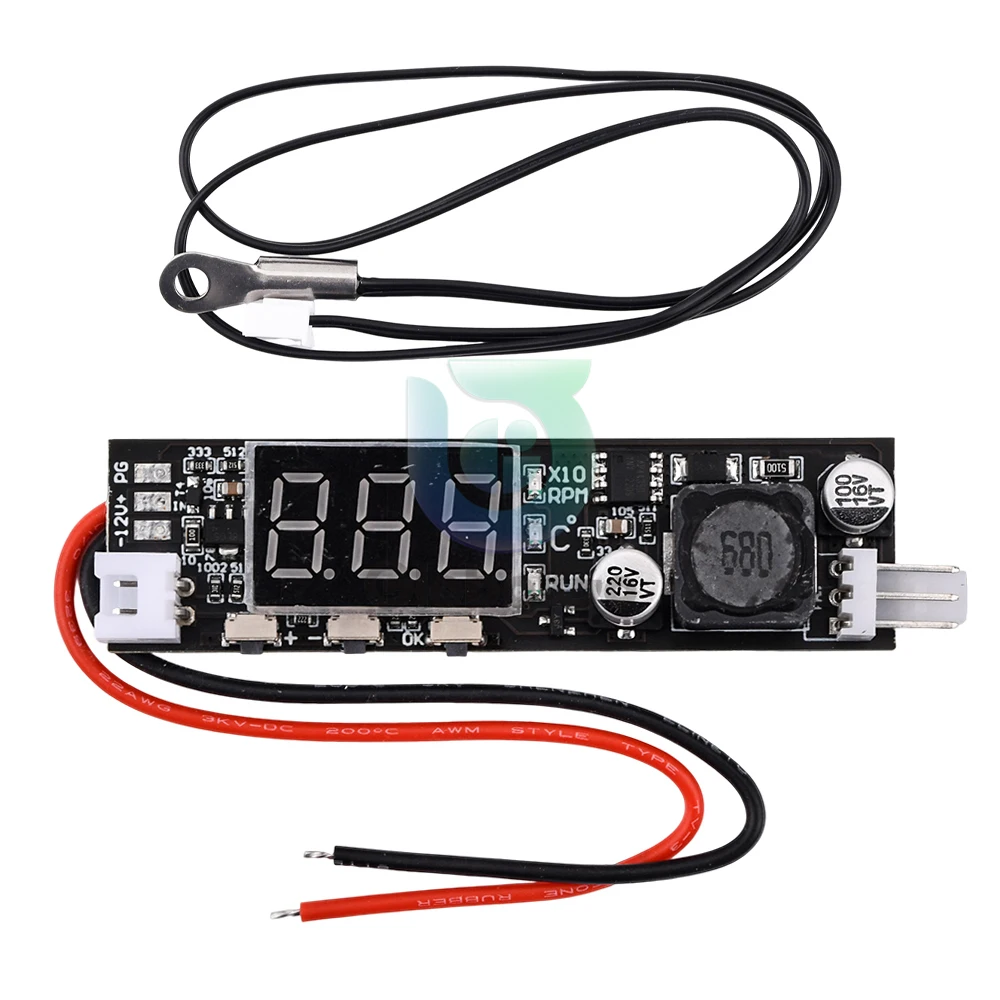 العاصمة 12V PWM منظم السرعة مروحة منظم السرعة 2-3 خط الكمبيوتر التحكم في درجة الحرارة التبديل المستخدمة في الكمبيوتر وحدة المعالجة المركزية برودة مروحة التنبيه STK IC