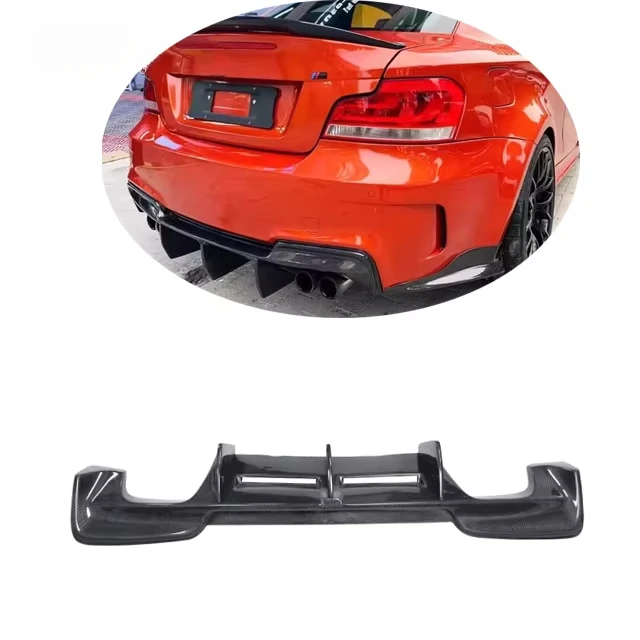 

For 1 Series 1M E82 E87 E88 Rear Bumper Upgraded Carbon Fiber RZ Style Rear Diffusercustom