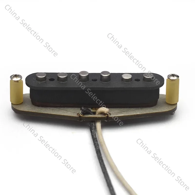 50S Style Staggered Single Coil Pickup ST Pickup Alnico5 Fiber Cardboard Wire Clip Pickup