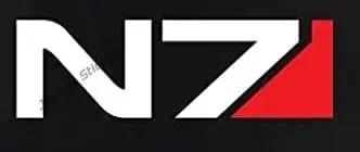 Mass Effect - N7  Vinyl Car Sticker Funny Game Car Trunk Motorcycle Helmet Sticker MacBook JDM Refit Decal Accessories