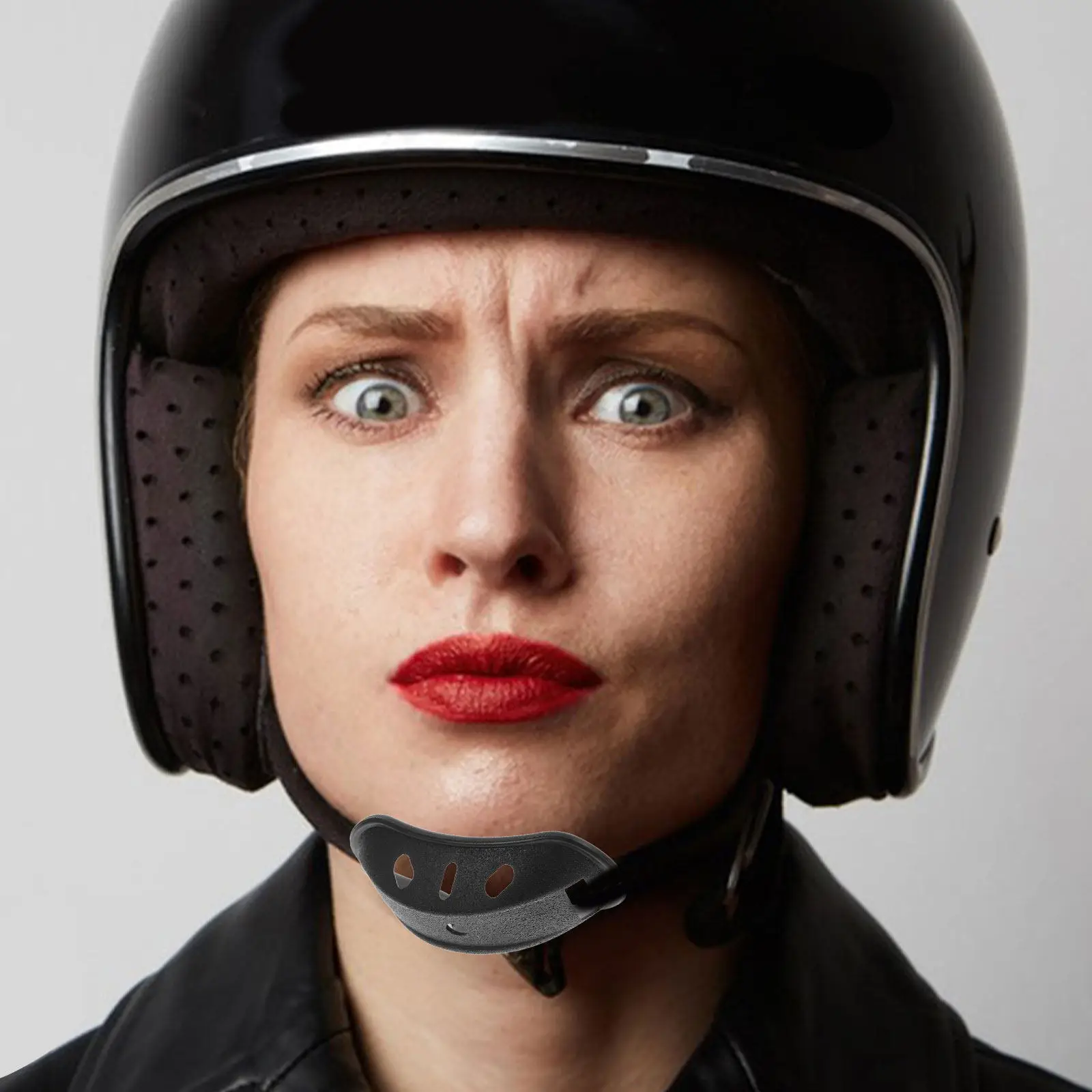 10Pcs Black Chin Pad Soft Cushion Secure Fit Chin Protector for Motorcycle Hard Hat Construction Use Hardhat Attachment