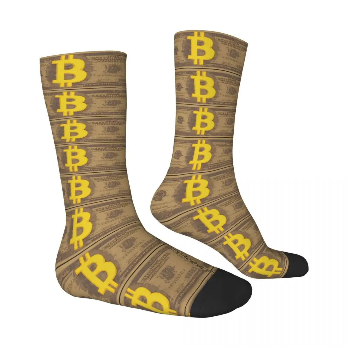 Bitcoin Digital Currency Unisex Winter Socks Hiking Happy Socks street style Crazy Sock