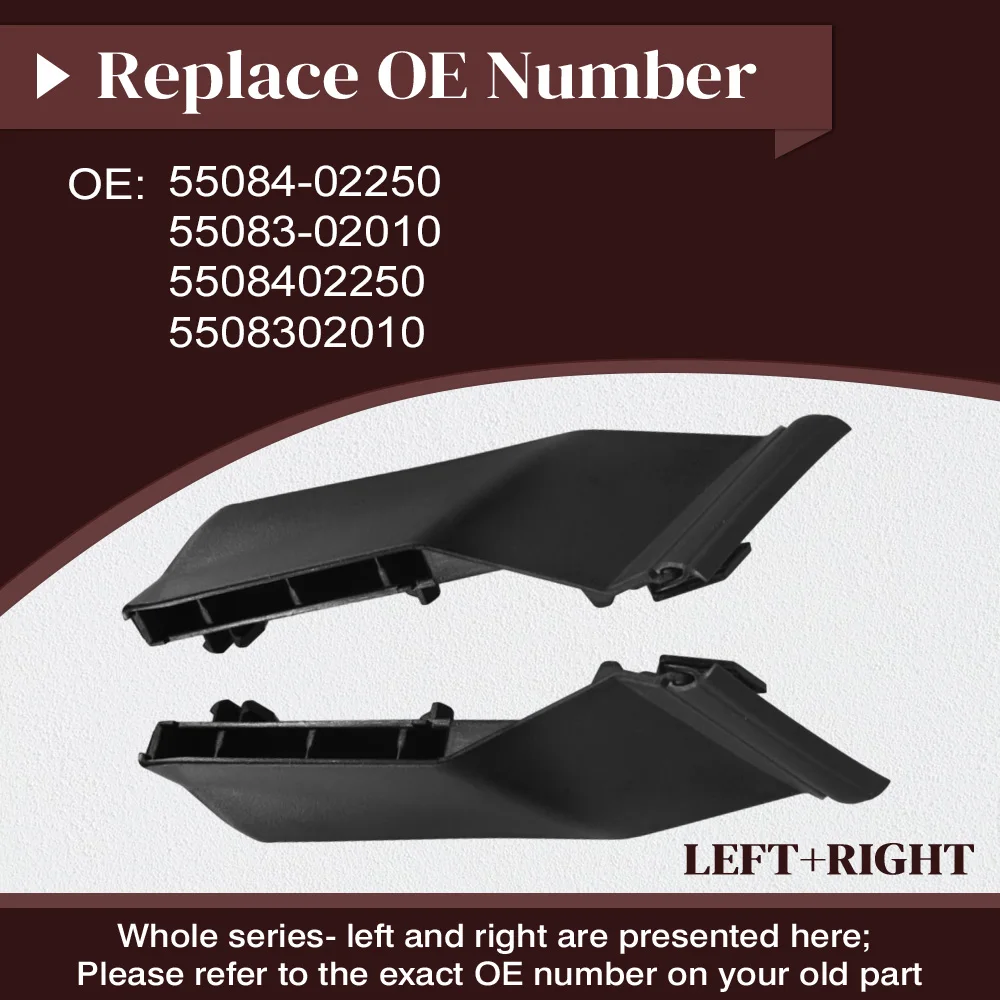 

For Toyota Corolla (US Version) 2014 2015 2016 2017-2019 Car Front Windshield Wiper Side Cowl Cover Trim 55084-02250 55083-02010