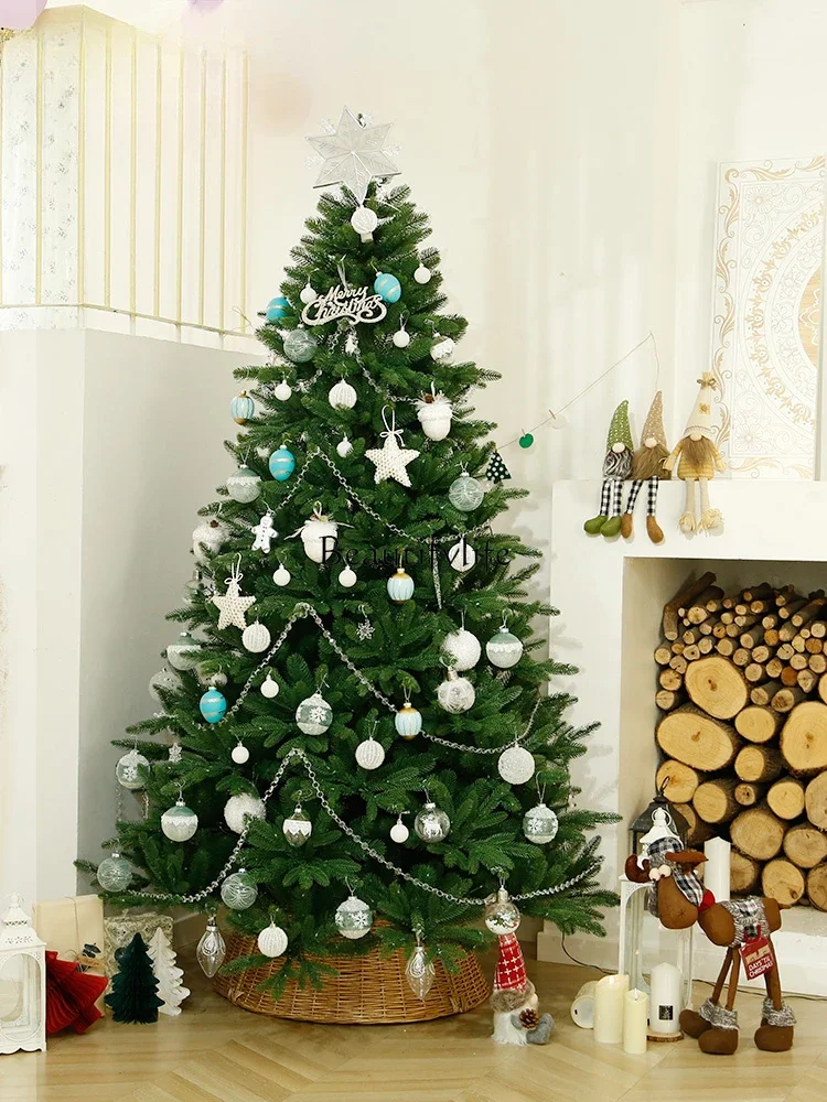 2.1m environmentally friendly household luxury 3000 luminous light pure PE Christmas tree encrypted simulation ornament