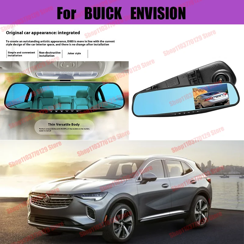 

For BUICK ENVISION High definition dual lens driving recorder with front and rear dual recording reverse images Car dvr