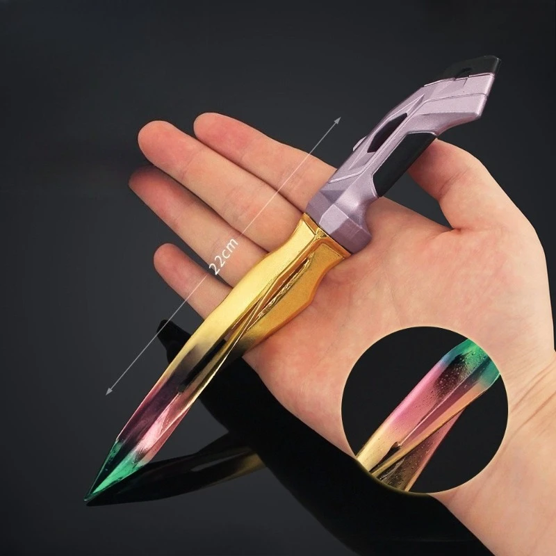 Valorant Supernatural Guard Nóż kieszonkowy Broń Model Gra Peryferia Katana Zabawki noże Melee miecz Ozdoby dla graczy Prezenty dla chłopców