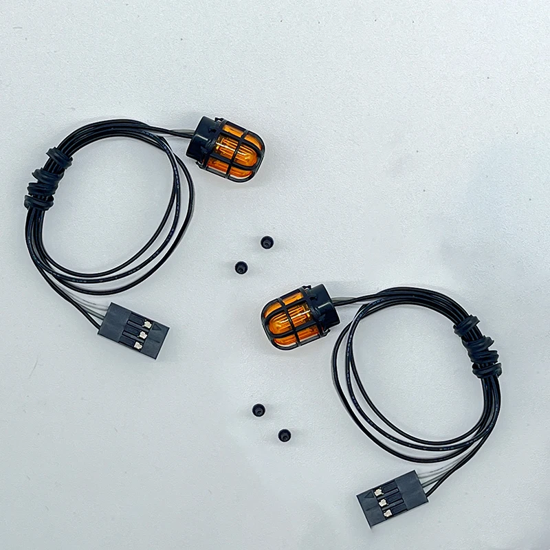 LED-Warnleuchte 360-Grad-Drehleuchte Baumaschinenlampe für 1/14 Tamiya RC LKW Kipper Bagger DIY Auto Modellteile Spielzeug