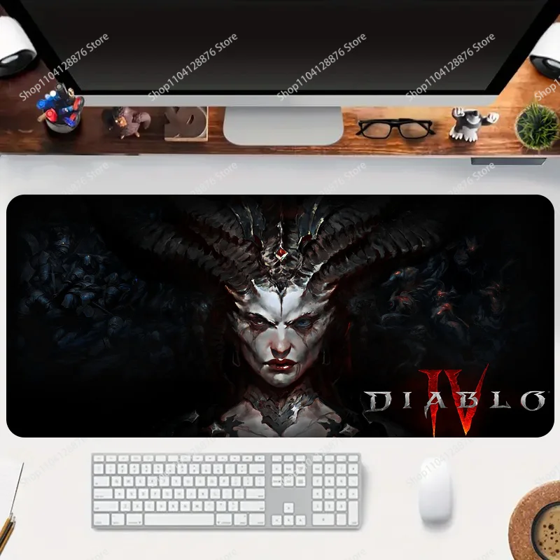 D-Diablo 4 Non-slip Mouse Pad Suitable For Office Computers Laptops E-sports Game Desk Mats XXL Keyboard