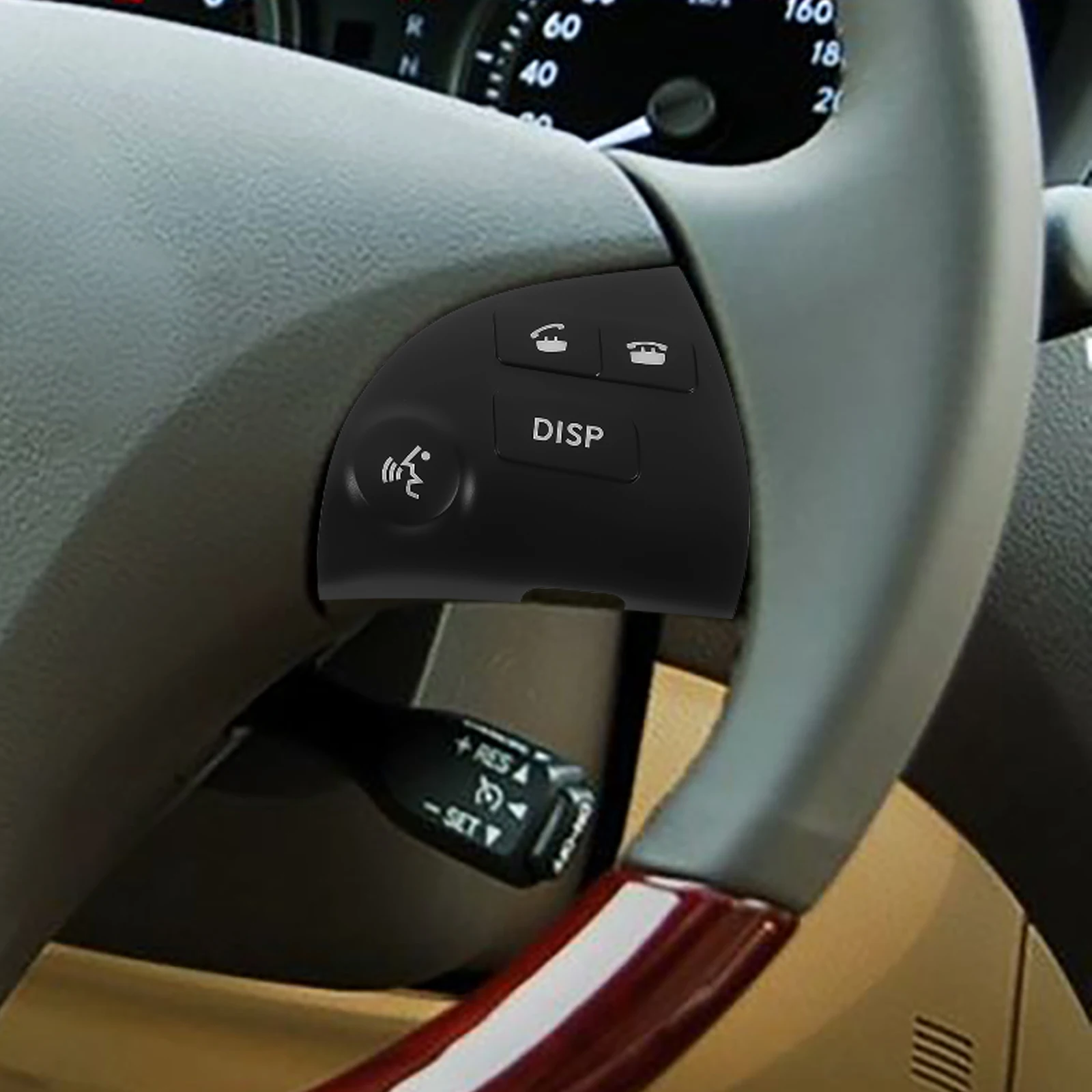 

Steering Wheel Buttons 1 Pair Gray Car Interior Control Switches Audio Function ABS Material Vehicle MP3 Player