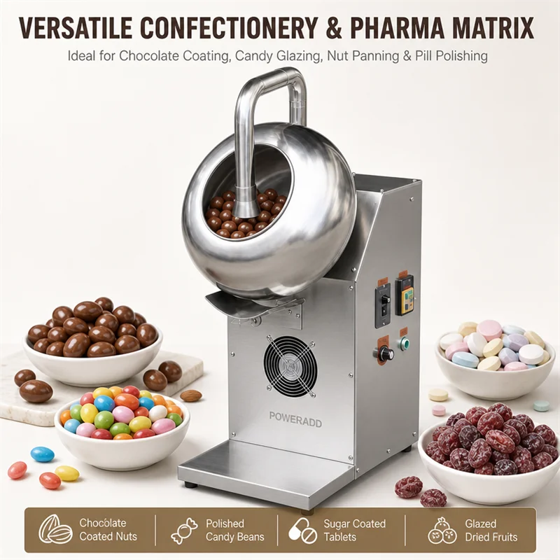 Commercial Professional Peanut & Sugar Coating Machine With Engine Grinder For Nuts And Chocolate Coating