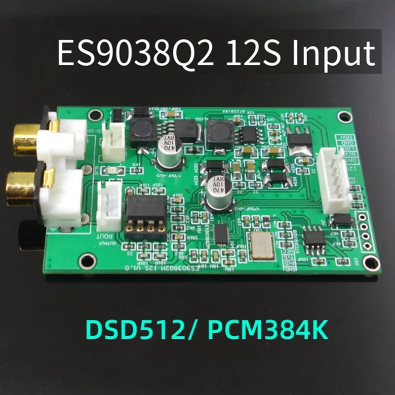 

1 шт. ES9038 I2S плата декодера DSD512 обновленный декодер ABS ЦАП автомобильный Bluetooth плеер устройства 32 бит DSD512