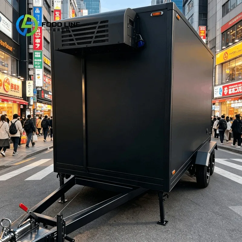 Customized Refrigerated Transport Trailer With Side Door And Locking Handles For Dairy Product Shipping Bulk Purchase Best Deal