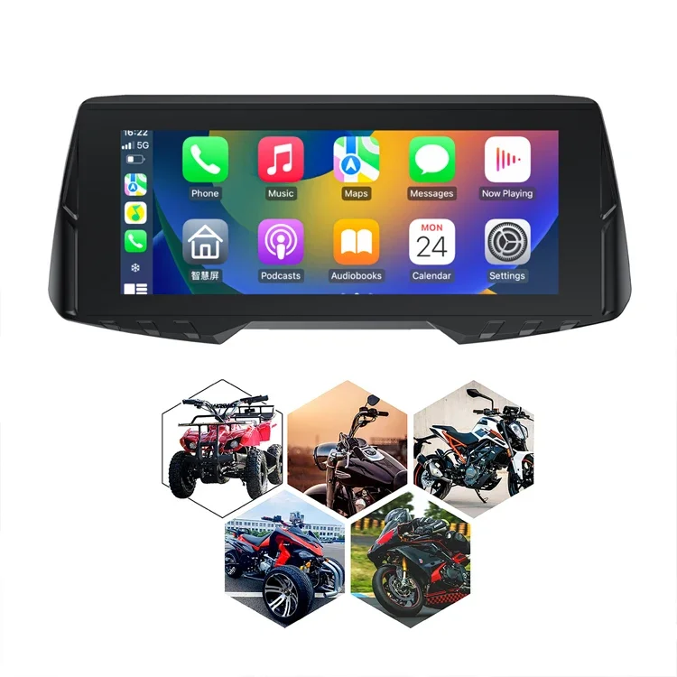 

Spedal 6.86 Inch Touch Screen Display Rigorous Tyre Pressure Safety Monitoring Motorbike Motorcycle Carplay For Travel Safety