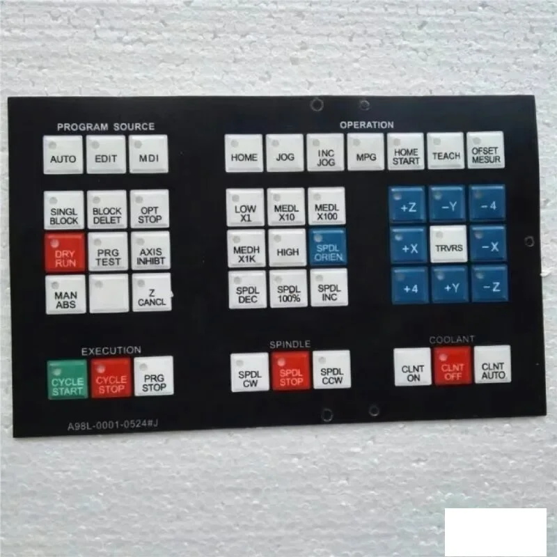 

A98L-0001-0524#J #T #S 02 #CH CX CNC HMI Membrane Keypad buttons for Fanuc Machine Operator Panel