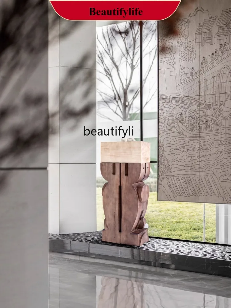 

F132 Hotel Lobby Model Room Hallway Abstract Wood Carving Ornaments Shop Window Floor-Standing Decorations Soft Sculpture Artwo