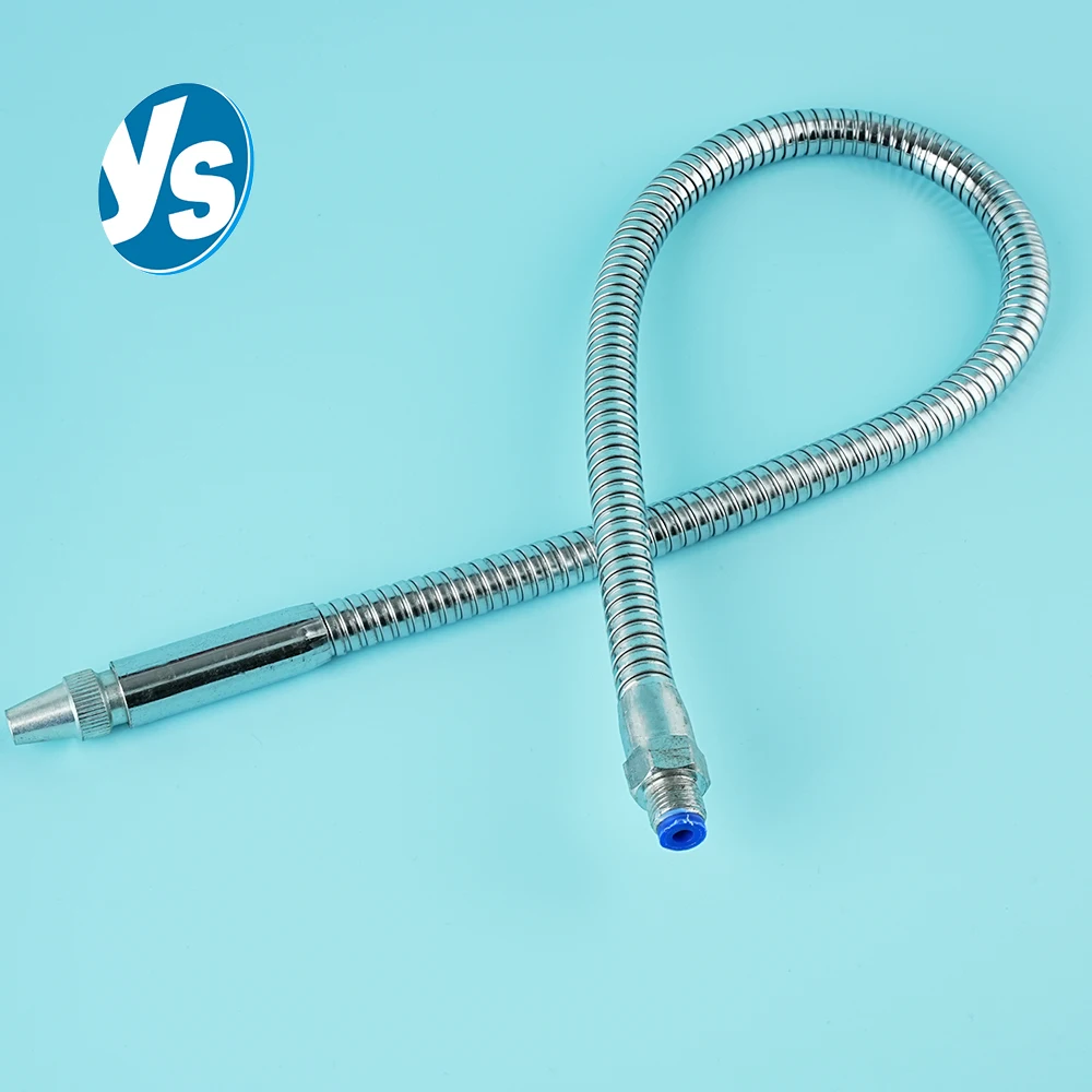 

New High Quality 300 - 700 mm Metal Flexible Round Nozzle Water Oil Cooling Tube for CNC Machine Water Coolant Hose Pipe