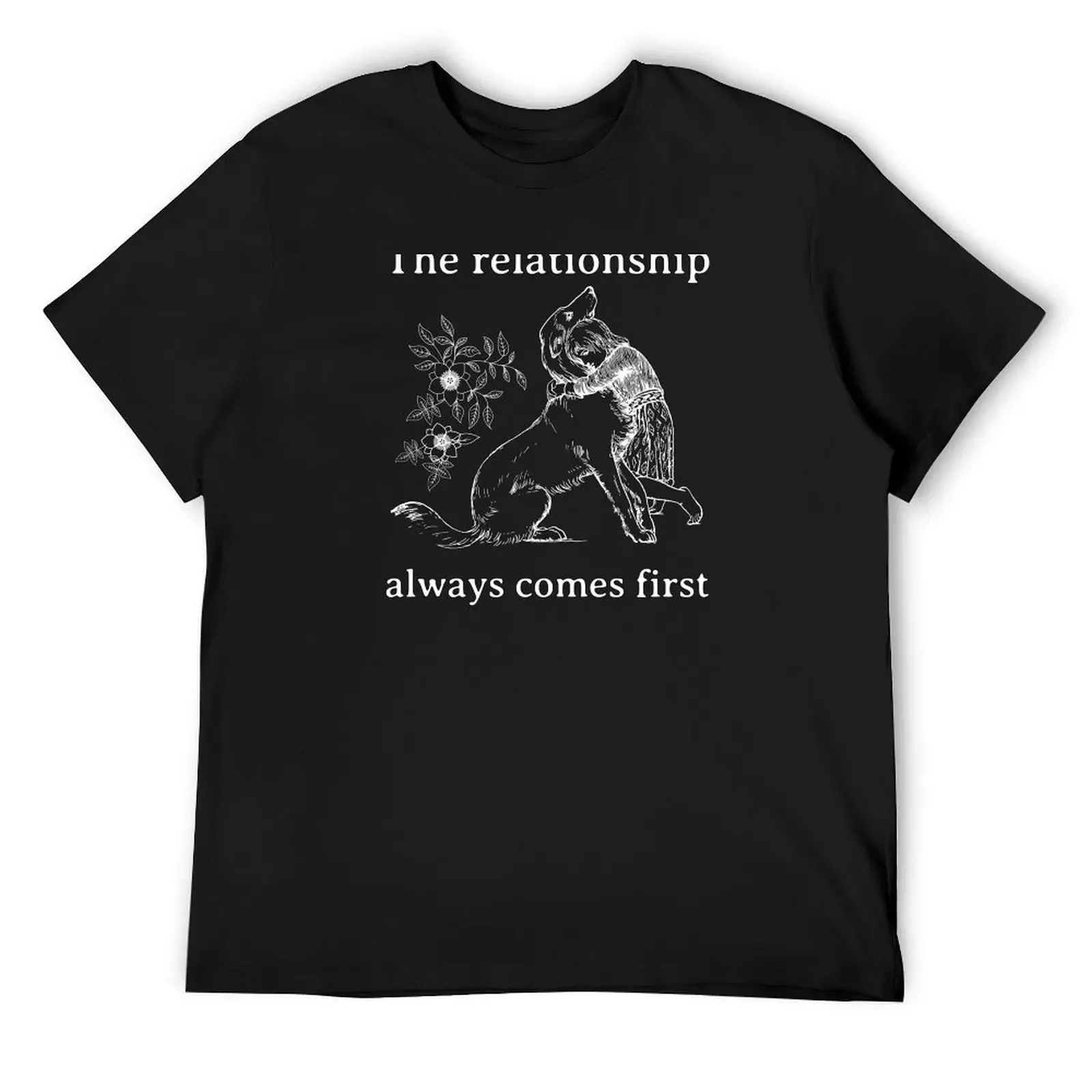 

The Relationship Always Comes First Dog Training Quote, Vintage Dog Illustration, Dog Trainer Saying T-Shirt