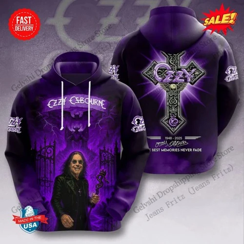 Rock Band Ozzy Osbourne 3d Print Hoodie Men Women Fashion Hoodie Sweatshirt Outwear Coat Men Hoodies Winter Clothes Fan New 2025
