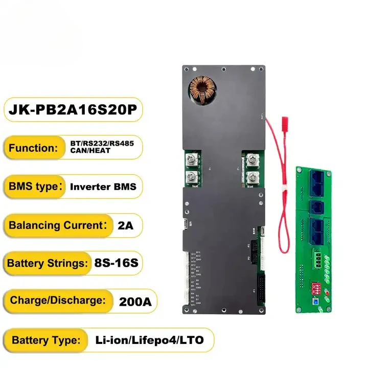 JK-PB2A16S-20P 48V 200A 150A 100A Active Balance Family Energy Storage Inverter