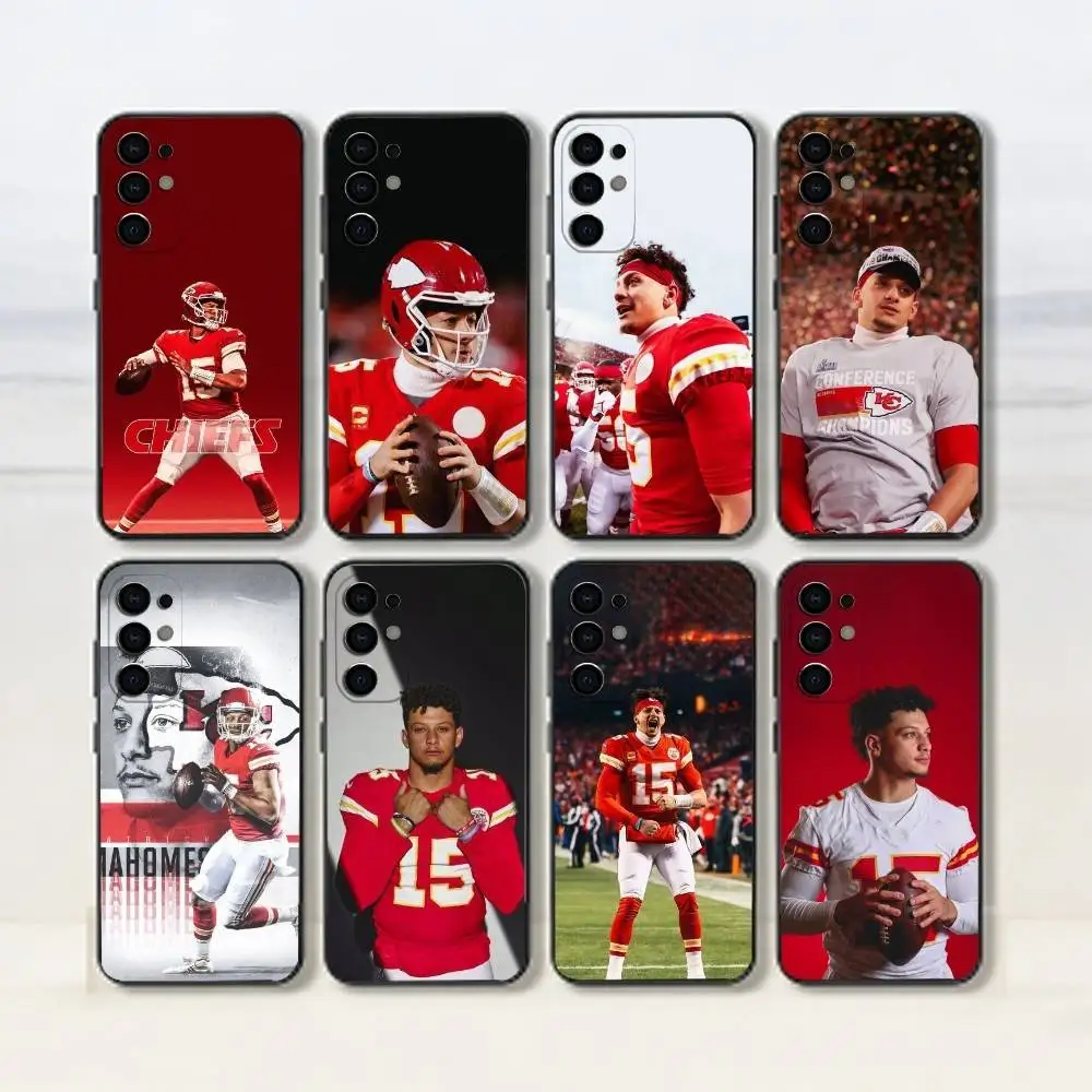 Funda para Teléfono con Diseño de Patrick Mahomes, Jugador de Fútbol Americano y Béisbol, para Samsung S25, S24, S21, S22, S23, S30, Ultra, S20, Plus, Fe, Silicona Suave