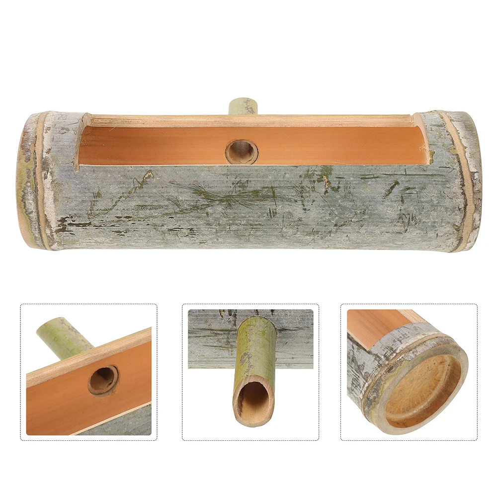

Bamboo Water Accessories Handmade Tube Spout Fountain Zen Garden Waterfall Aquarium Decor Outdoor Indoor Pet Supplies