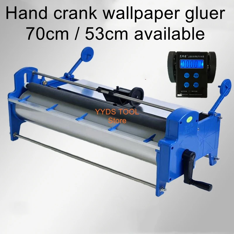 53 70cm glue sizing machine wallpaper brush glue machine hand crank wallpaper gluing machine wallpaper glue machine