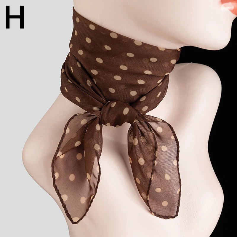 1Pc Vierkante Chiffon Sjaal Zachte Wrap Sjaal Dunne Sjaals Polka Dot Zonbescherming Mode Zomer Strand Sjaal Vrouwen Accessoires