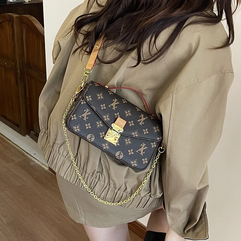 

Elegant Women Vintage Tote Bag Luxury Leather Handbag High End Crossbody Bag Classic Shoulder Designer