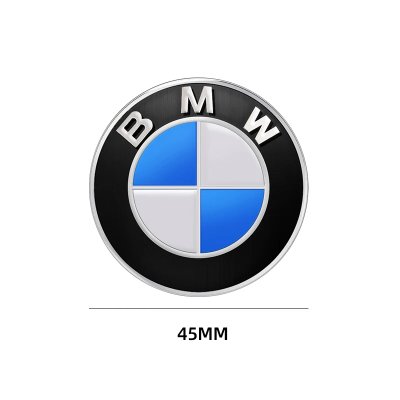 1Pcs 45mm Car Steering Wheel Badge Emblem Sticker Auto-Styling For BMW E36 E46 E53 E90 E60 E61 E93 E87 X1 X3 X5 X6 F30 F20 F10