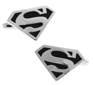 Super Film Cufflinks Black Copper Superheroes Design Best Gift For Men Cuff Links