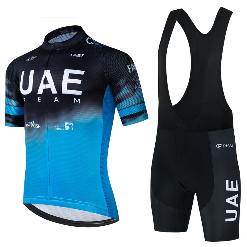 UAE Short Sleeve Cycling Jersey Summer Men and Women Quick-Dry Breathable Cycling Jersey Road Bike Bicycle Jersey Factory