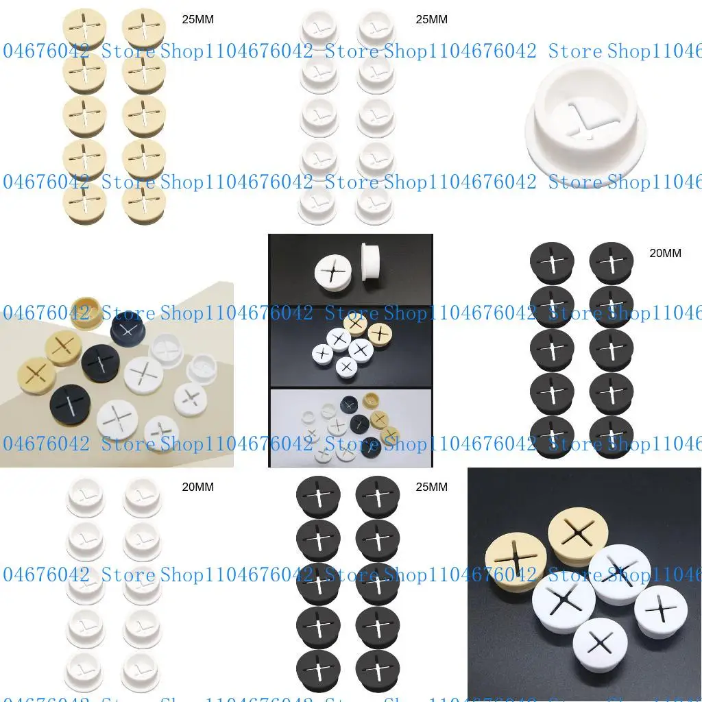 5asd 10 Pcs Cable Cord Grommets Silicone Cable Cover Furnitures Hole Cover for Office PC Desk Hiding Cables Wire for Protecti