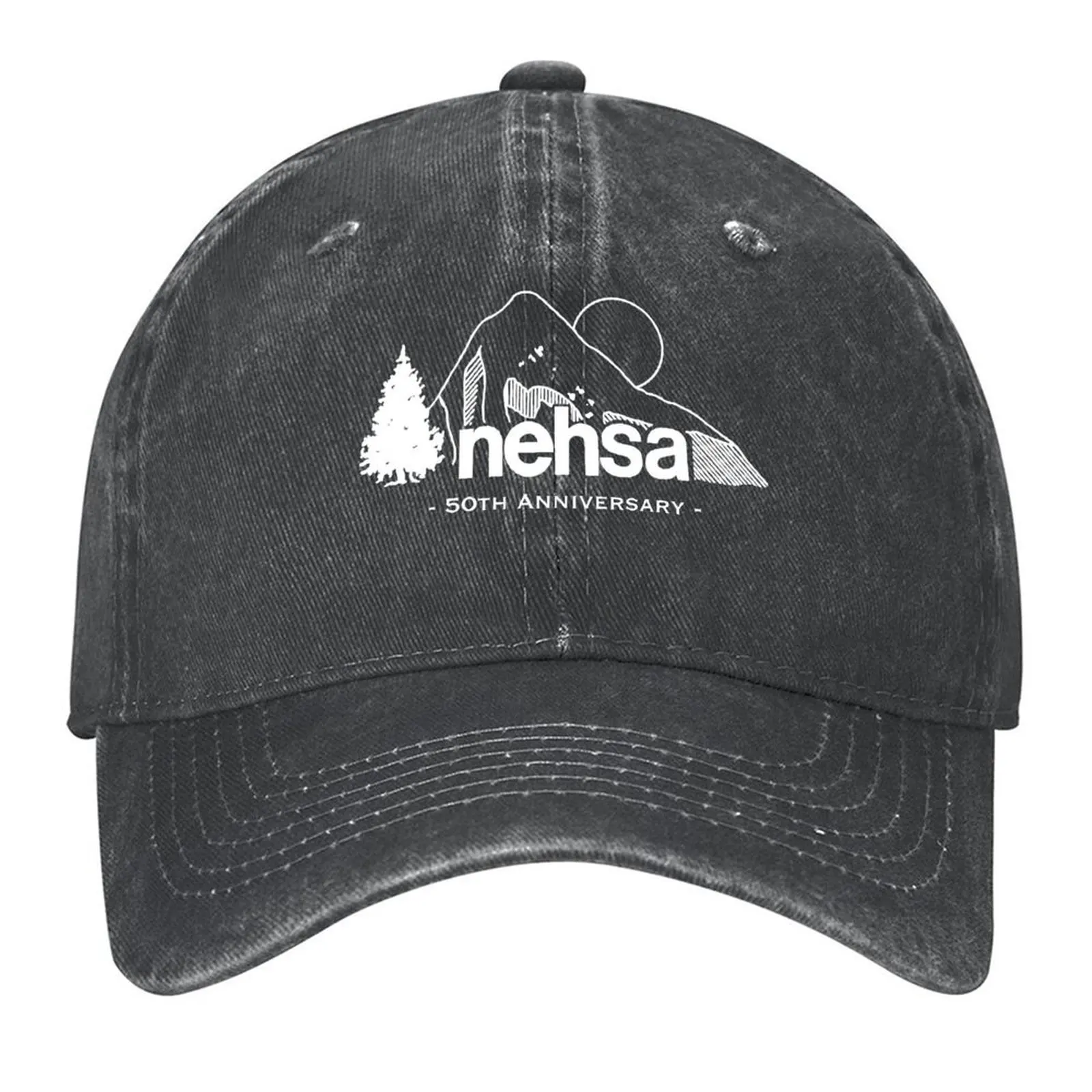 

White 50th Anniversary Graphic Baseball Cap custom Hat Beach Outing Brand Man cap fun hats Caps Male Women's