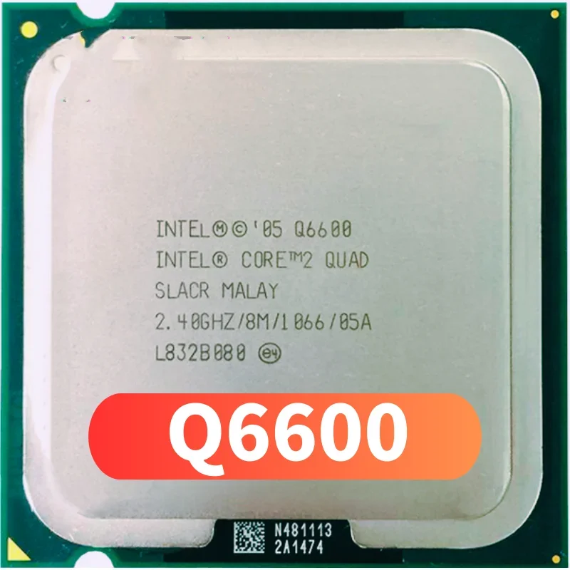 Четырехъядерный процессор Core 2 Q6600 SL9UM SLACR 2,4 ГГц 8 Мб 1066 МГц разъем 775