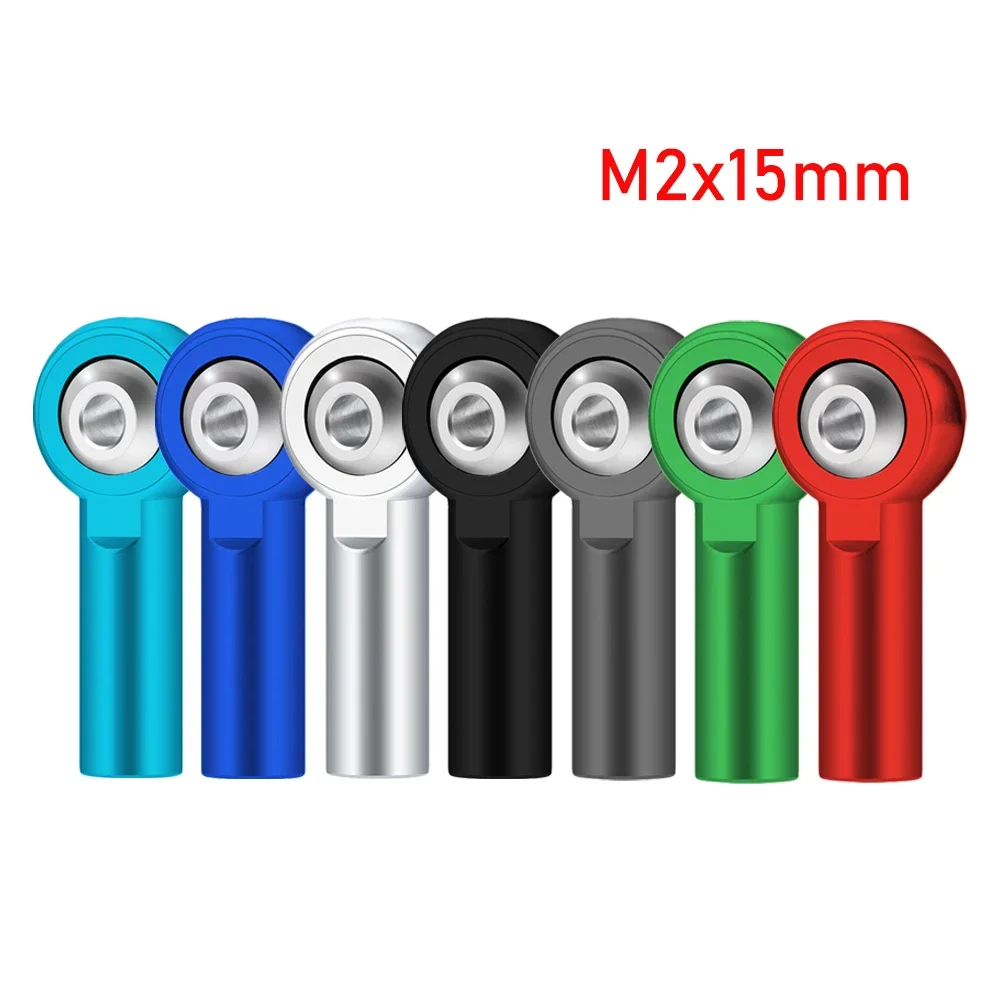Embouts de biellette de direction en métal M2, 10 pièces |   Boucle à rotule à joint universel pour bateaux RC |   Mini bielles de bielle de direction