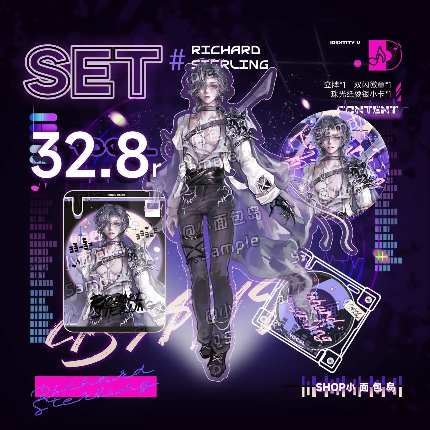 أنيمي الهوية الخامس إيفلين مورا تأثيري الاكريليك حامل شارات لطيف دبابيس بطاقة صغيرة المفاتيح قلادة تحصيل هدايا عيد الميلاد