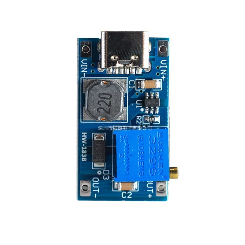 Boost for DC-DC Voltage Regulator Module 2A Type-C Input 2-24V Adjustable Output 5/9/12~28V  10pcs