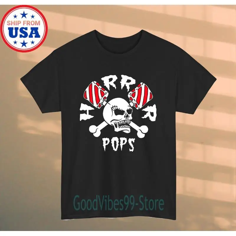Horrorpops – Skull and Candy Herren-T-Shirt in Schwarz, Größe S-5XL