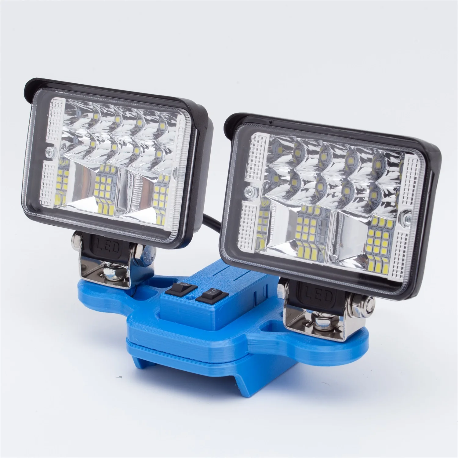 Luz de trabajo LED para batería de litio Makita de 18 V con carga rápida USB Luz portátil para viajes y pesca (sin batería)