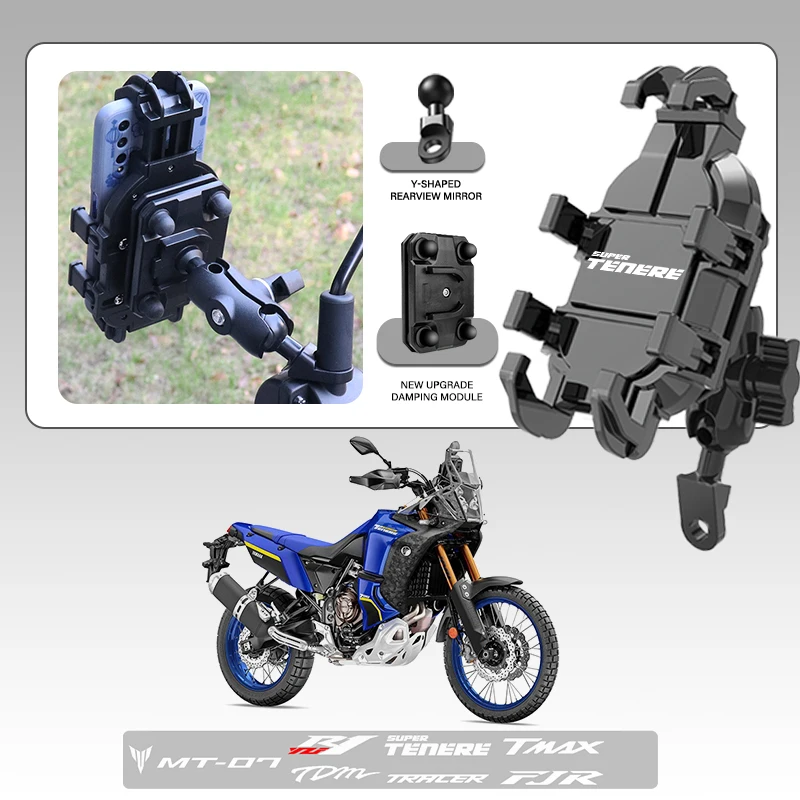 

High-Grade Mobile Phone Holder GPS Stand Bracket Motorcycle Accessories For Yamaha TENERE 700 Tenere1200 SuperTenere Accessories