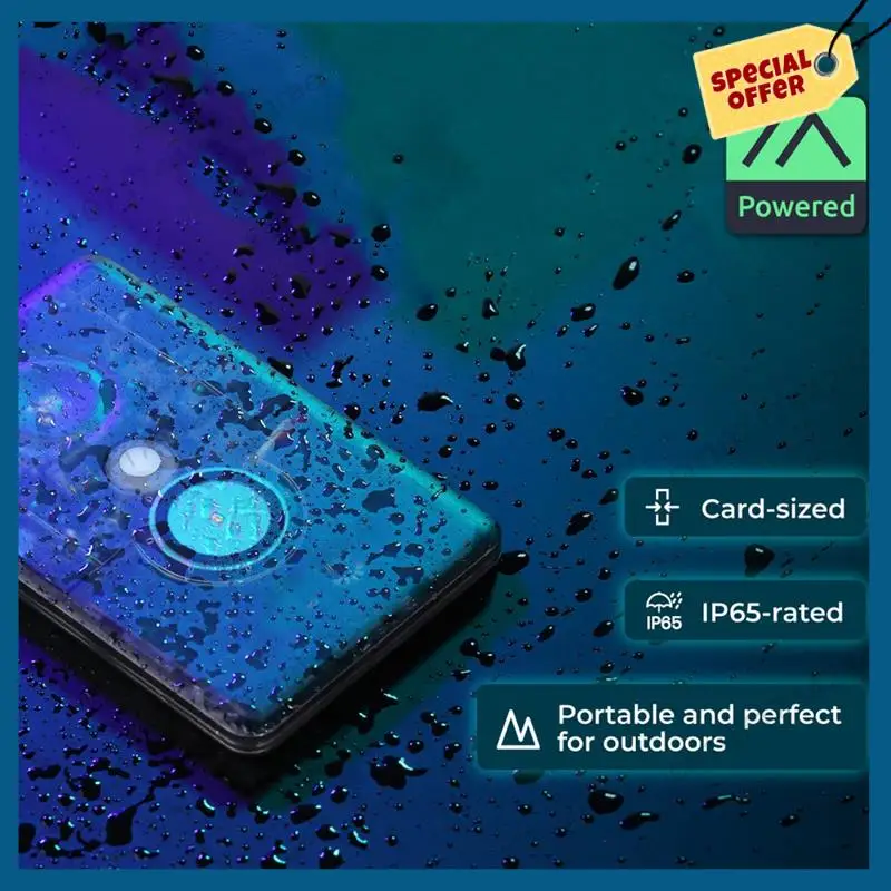 

-A15I Meshtastic Tracker T1000-E Positioning Tracker Card IP65 Waterproof Supports Lora Bluetooth Thread GPS