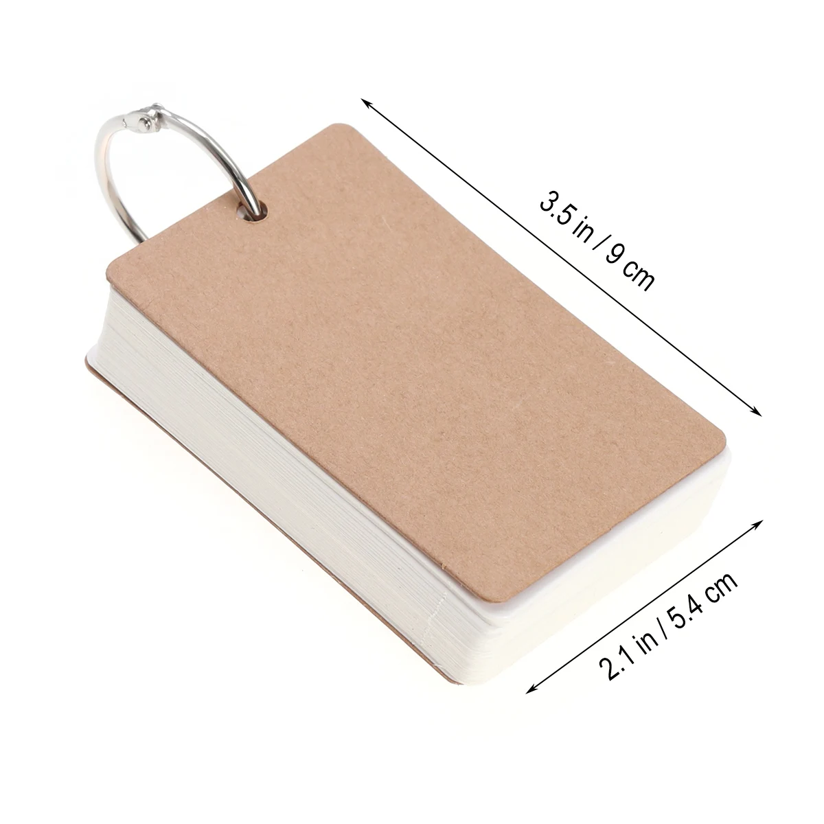 50-seitige Lernkarten, Indexmaterial, tragbar, DIY, Gruß, Studium, Lesezeichen, weiße Notiz