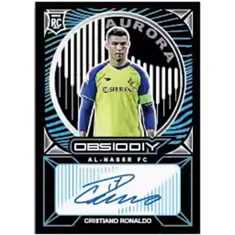 2024 Panini Diy Obsidian Specular Refraction Ballsuperstar Card Ronaldo Haaland Fan Gift Collection Card